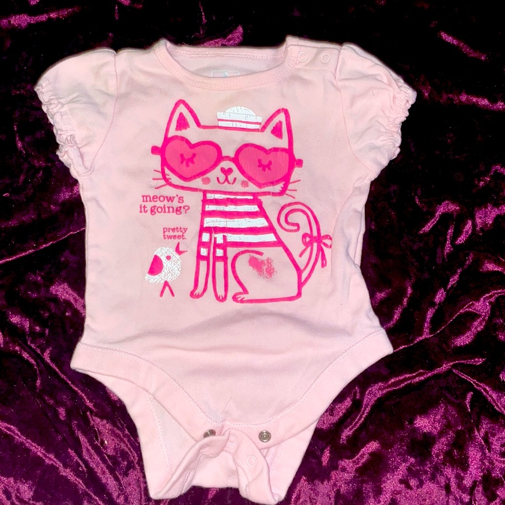 Girls pink one piece